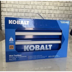 Kobalt‎ 25th Anniversary Kobalt Mini Toolbox BLUE Kobalt Mini Tool Box- NWB